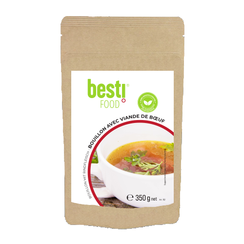 Brodo con carne di manzo, in polvere Brodo con carne di manzo, in polvere